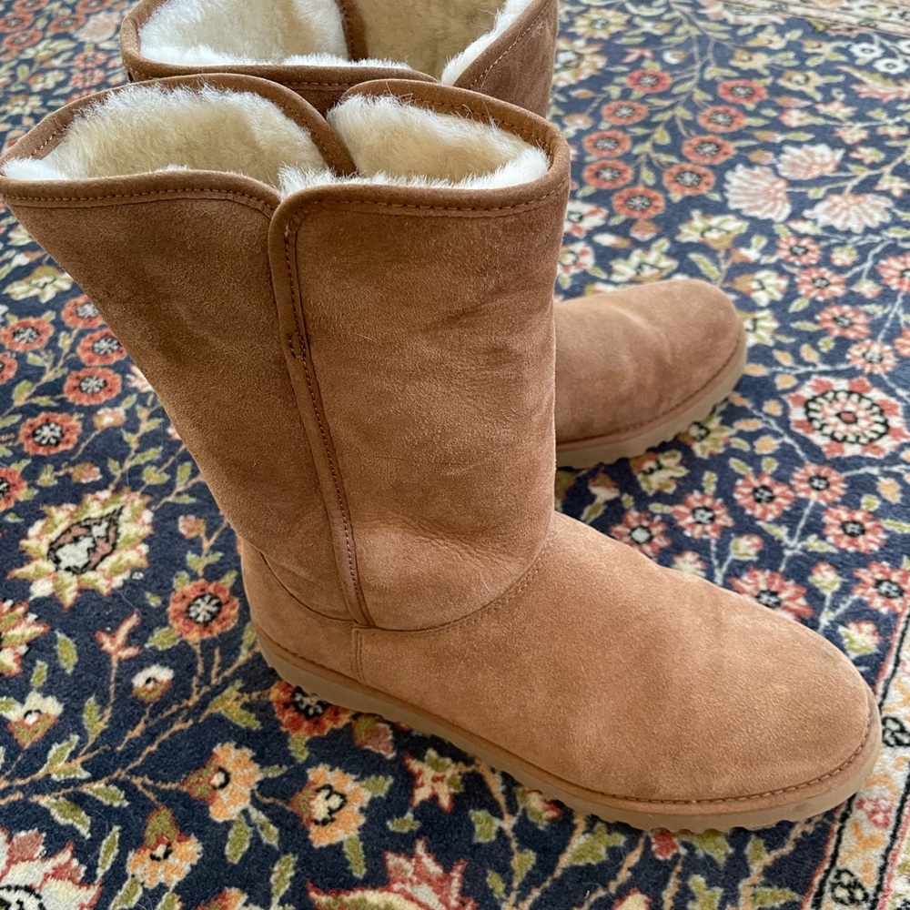 Ugg ‘Michelle’ Boot in Chestnut Suede Size 8 - Like New
